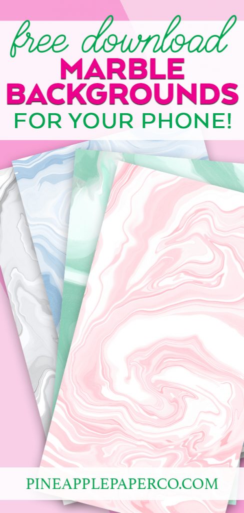 Marble iPhone Wallpaper in 4 colors for Free Download