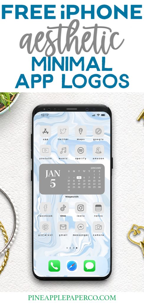 FREE Minimal Aesthetic App Icons for iPhone