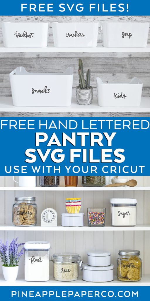 Free Pantry Labels SVG Files