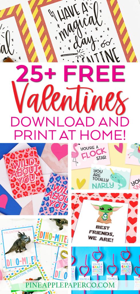25+ FREE Valentine Card Printables