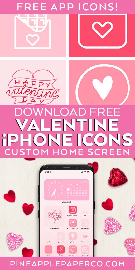 Free Valentine iPhone App Icons for ios 14 iPhone