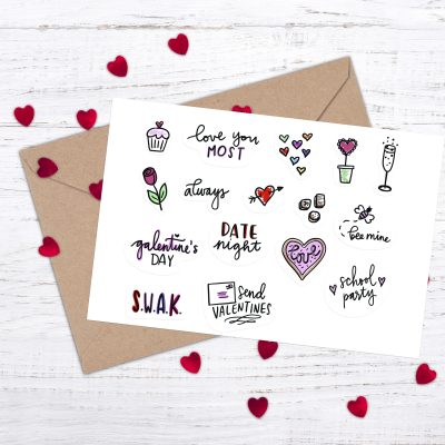 Free Printable Valentine Stickers
