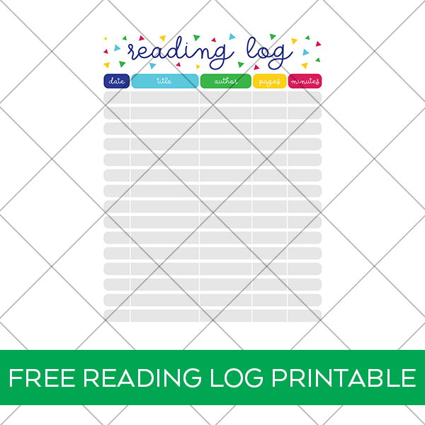 Free Reading Log Printable