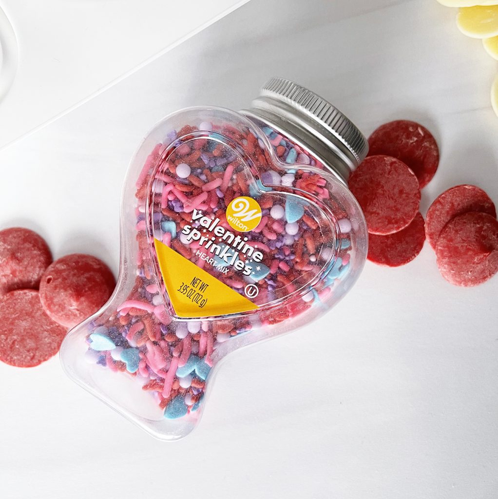 Valentine Sprinkles with Red Candy Coating Pieces