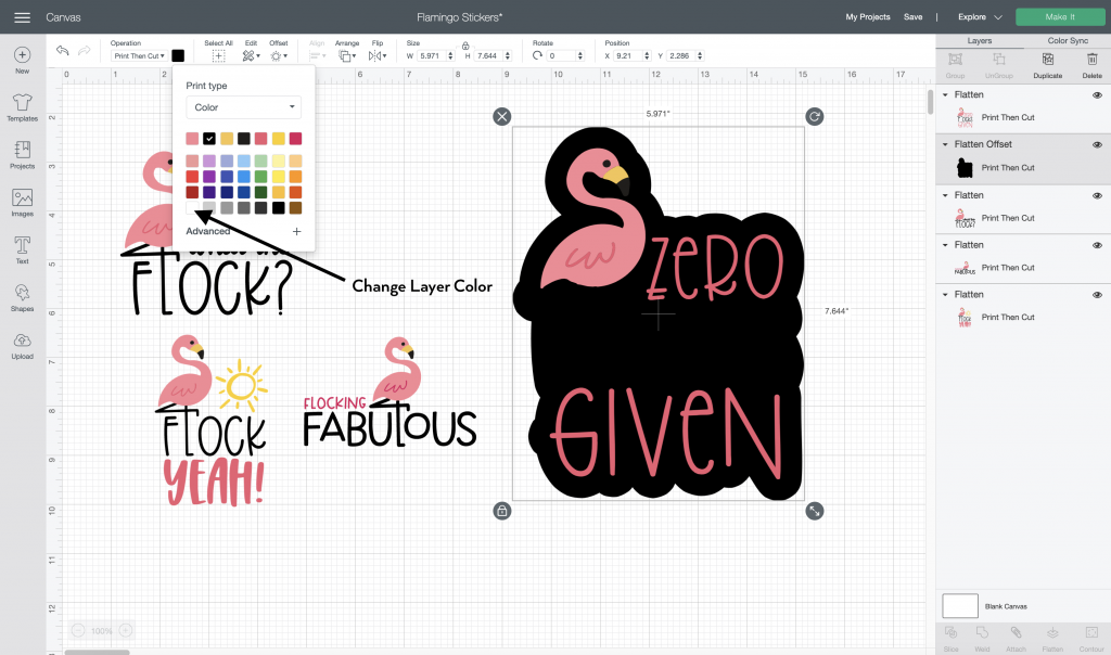 Make Your Own Stickers with the Cricut Offset Tool in Cricut Design Space