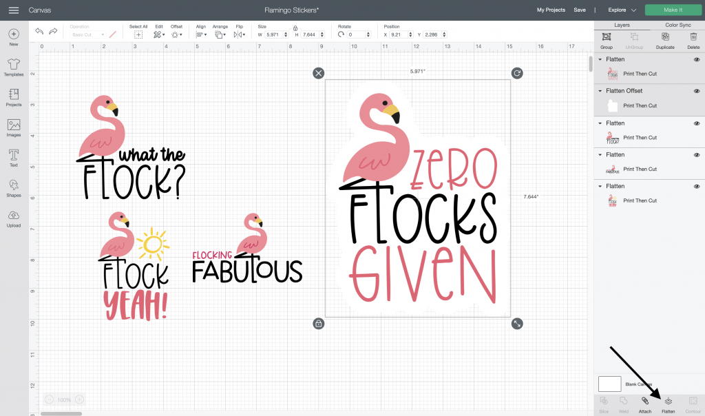 Make Your Own Stickers with the Cricut Offset Tool in Cricut Design Space
