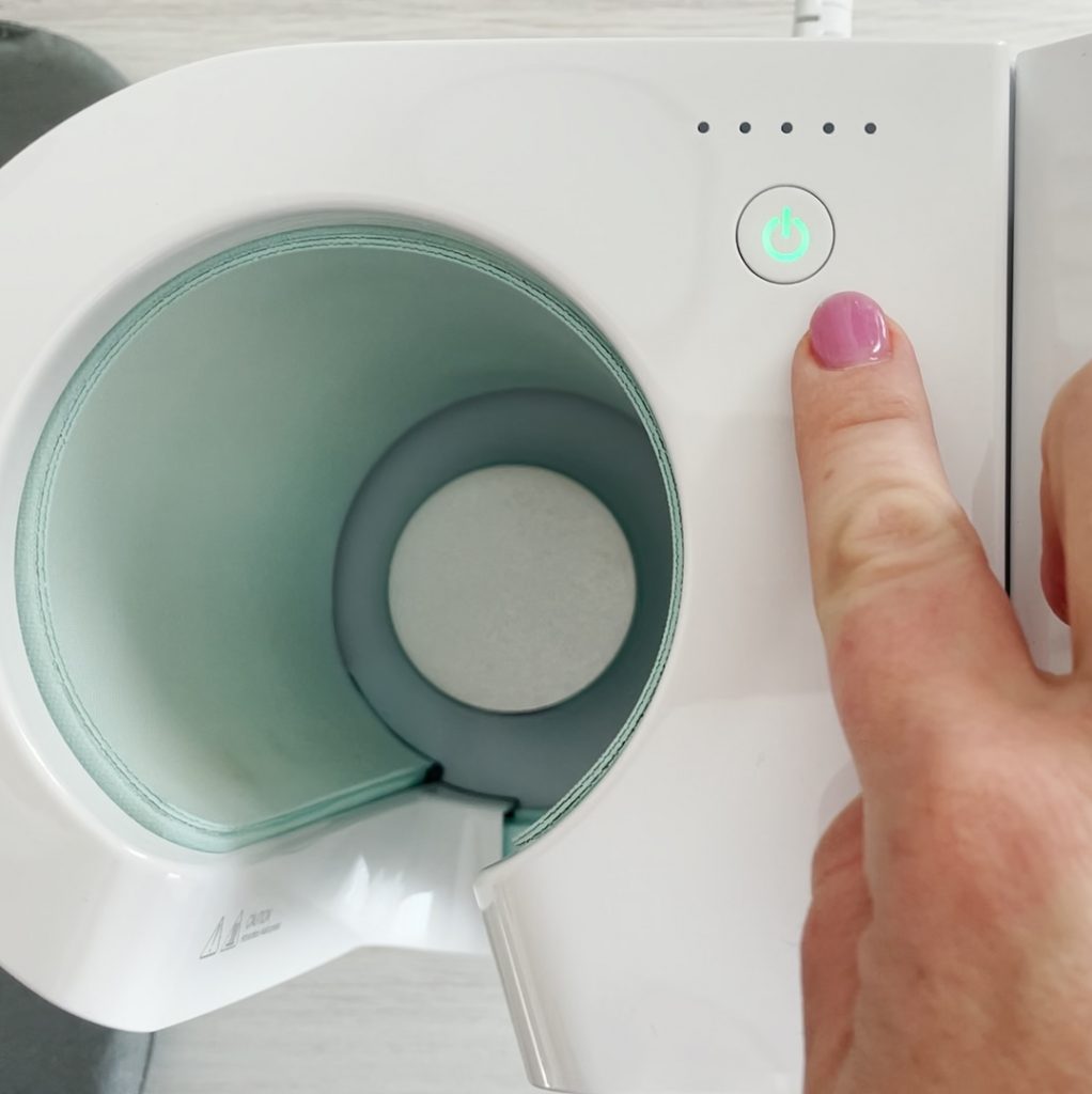 Preheating Cricut Mug Press