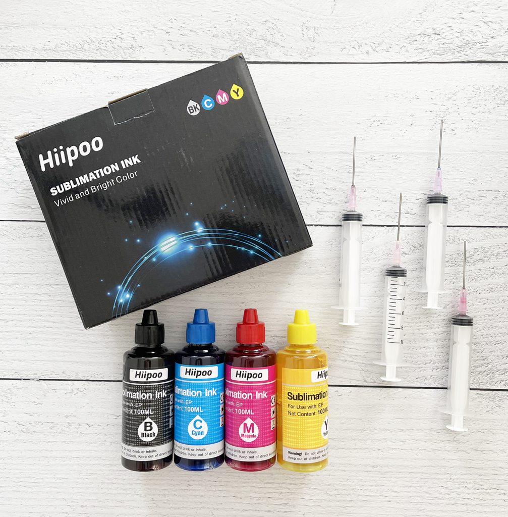 contents of sublimation ink box