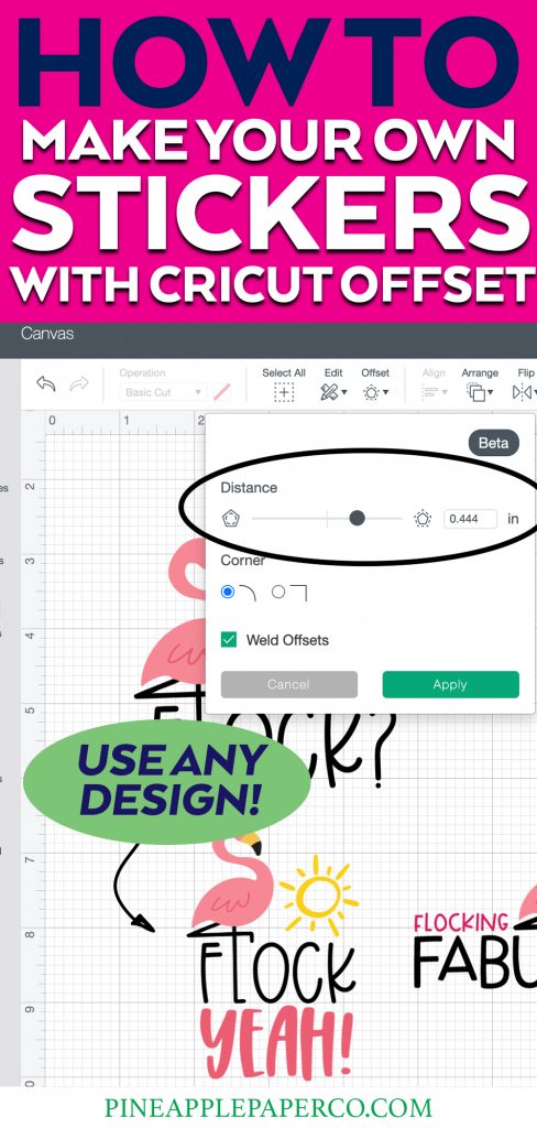 Make Your Own Stickers with the Cricut Offset Tool in Cricut Design Space