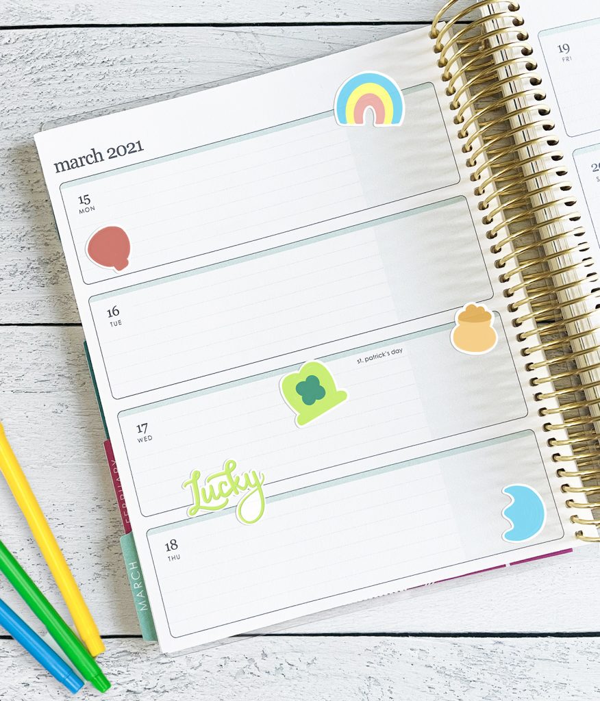 Print then Cut Lucky Charms Printable Stickers for St. Patrick's Day