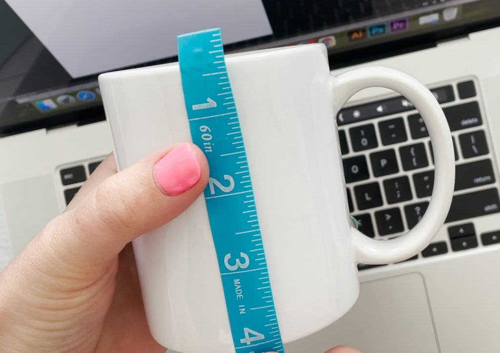 Measuring Blank Sublimation Mug