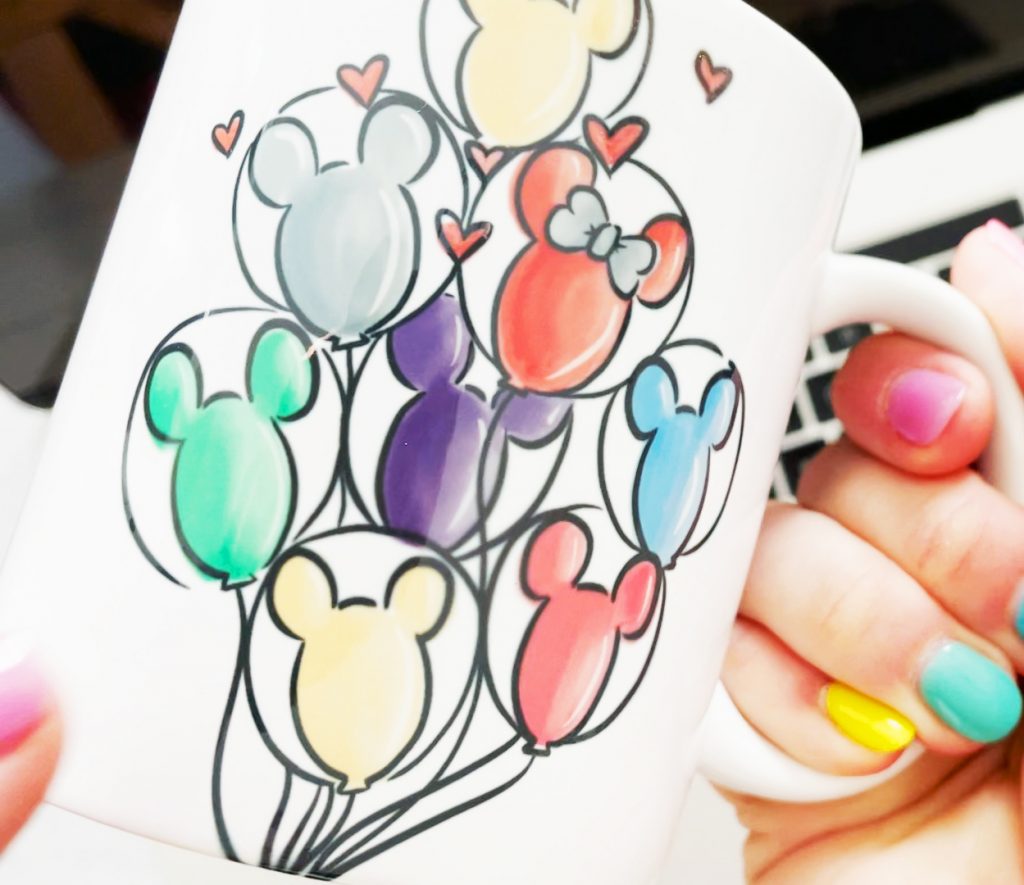 Mickey Balloon Sublimation Mug in Hand