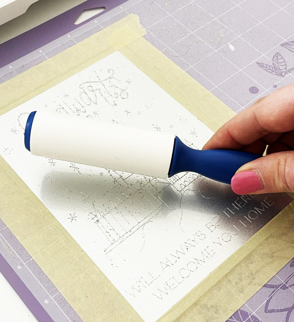 Lint Roller for Cricut Engraving Tool Project