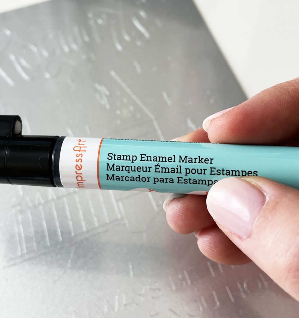 Impress Art Stamp Enamel Maker for Cricut Engraving Tool Project