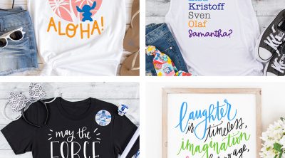 Free Disney SVG Files to Download for your Cricut with DIY Disney Shirts in Frames