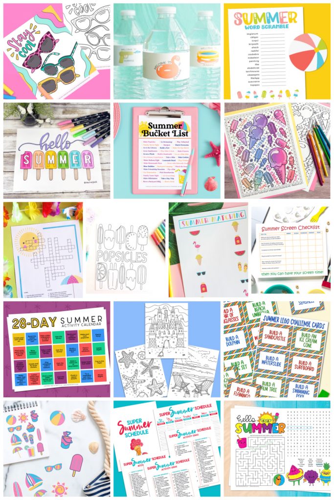 FREE Coloring Pages for the Beach plus 15+ Free Summer Printables at Pineapple Paper Co.