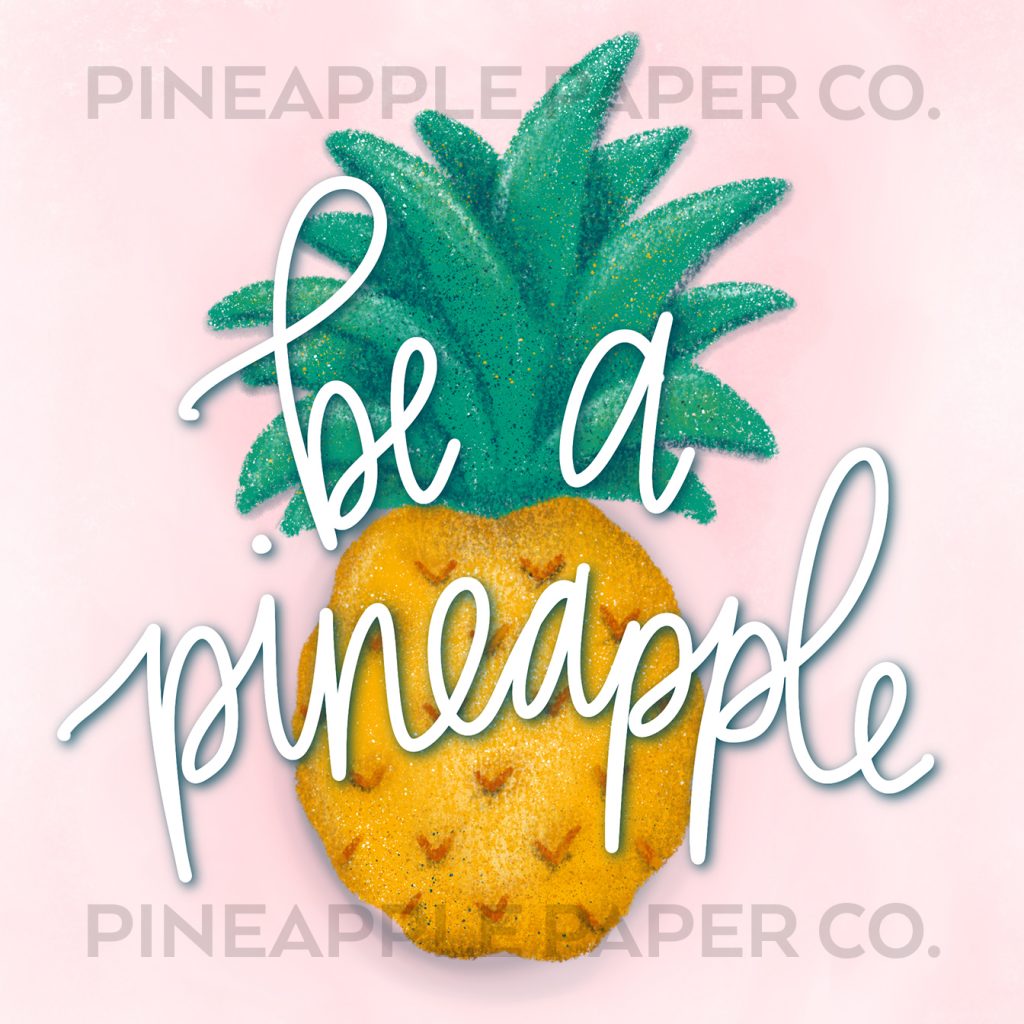 Be a Pineapple iPhone iOS 14 app or widget icon with Pineapple paper Co. watermark