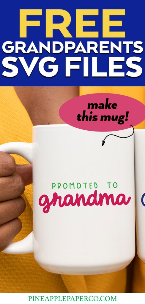 Free Promoted to Grandma and Grandpa SVG FIles plus FREE Grandparents SVG Files