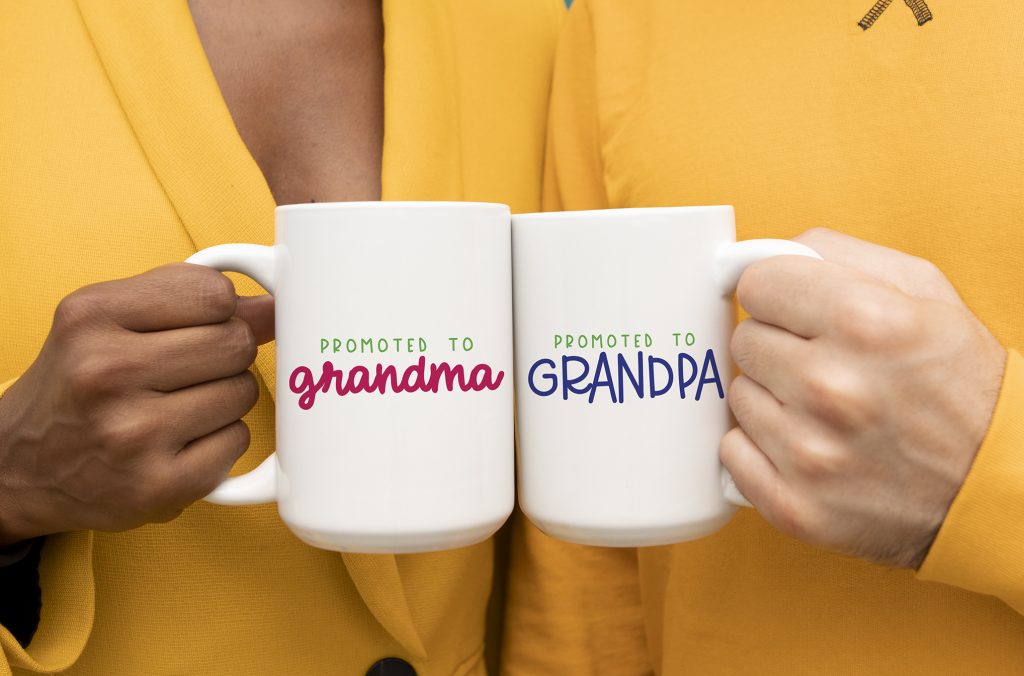 Free Promoted to Grandma and Grandpa SVG FIles plus FREE Grandparents SVG Files