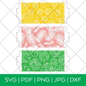 3 Tropical Mug Wrap SVG FIles