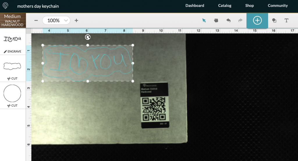 DIY Laser Cut Keychain on Glowforge App