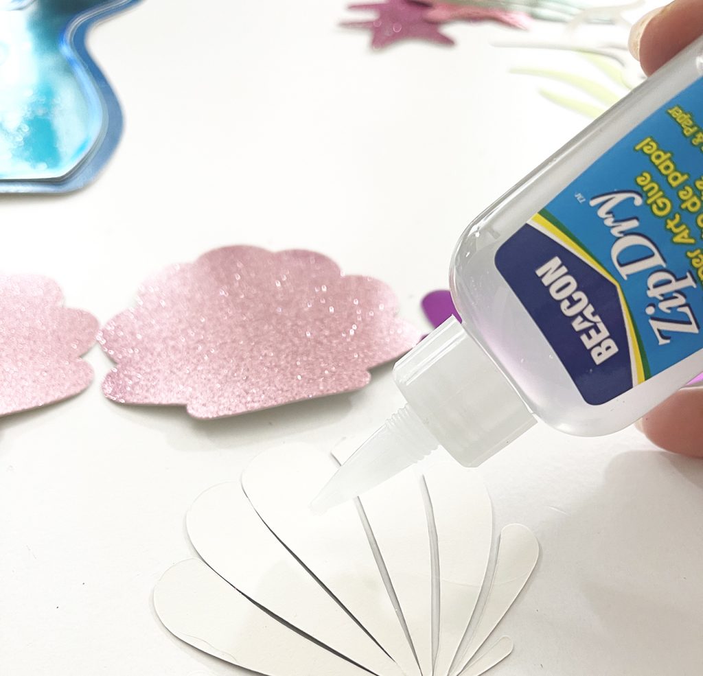 Using Beacon Zip Dry Glue to Assemble Mermaid Cake Topper