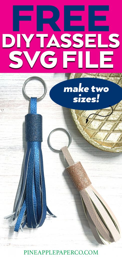 Make your Own Leather Tassels with FREE SVG File