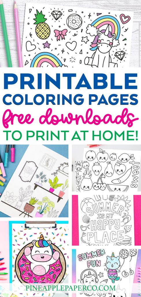 Free Printable Coloring Pages to Download, Print, and Color at Home