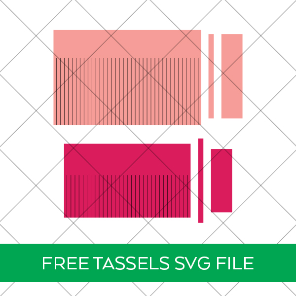 Two Sizes Free Cricut Tassels SVG File