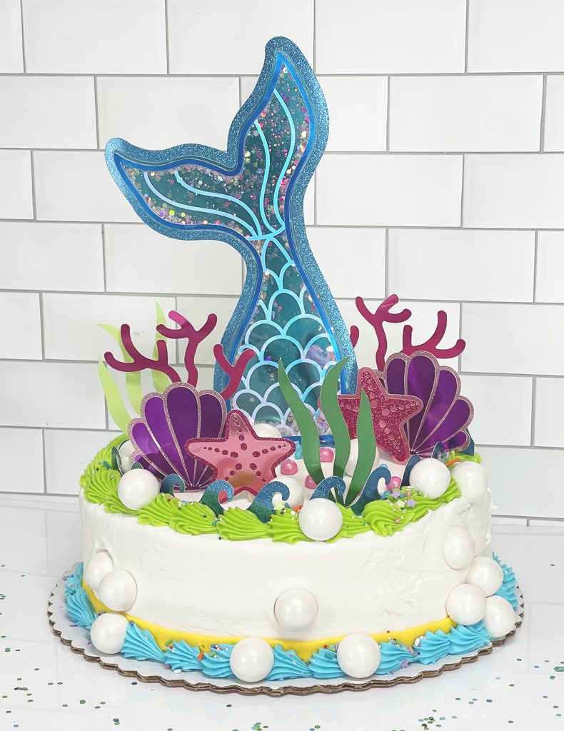 Mermaid Cake Topper Easy DIY with Cricut