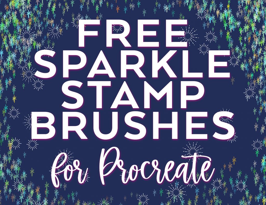 Free Sparkle Procreate Stamp Brush Set