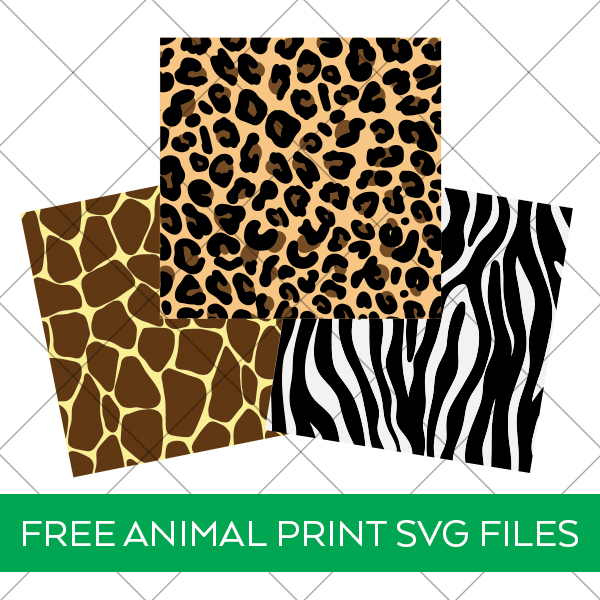 Free Leopard, Giraffe, and Zebra Animal Print SVG Files for Cricut