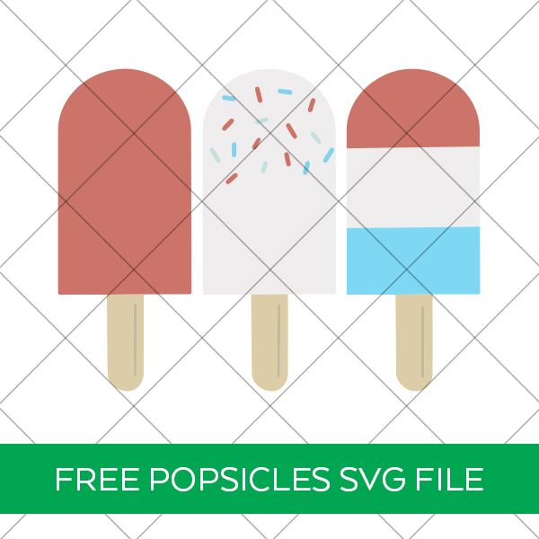 Free Red White and Blue Popsicles SVG File
