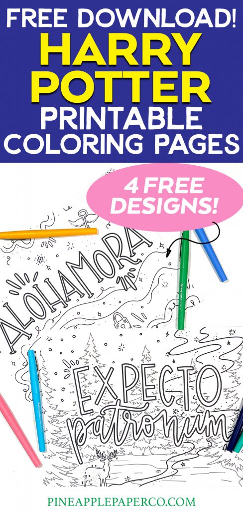 Free Harry Potter Coloring Pages with Markers