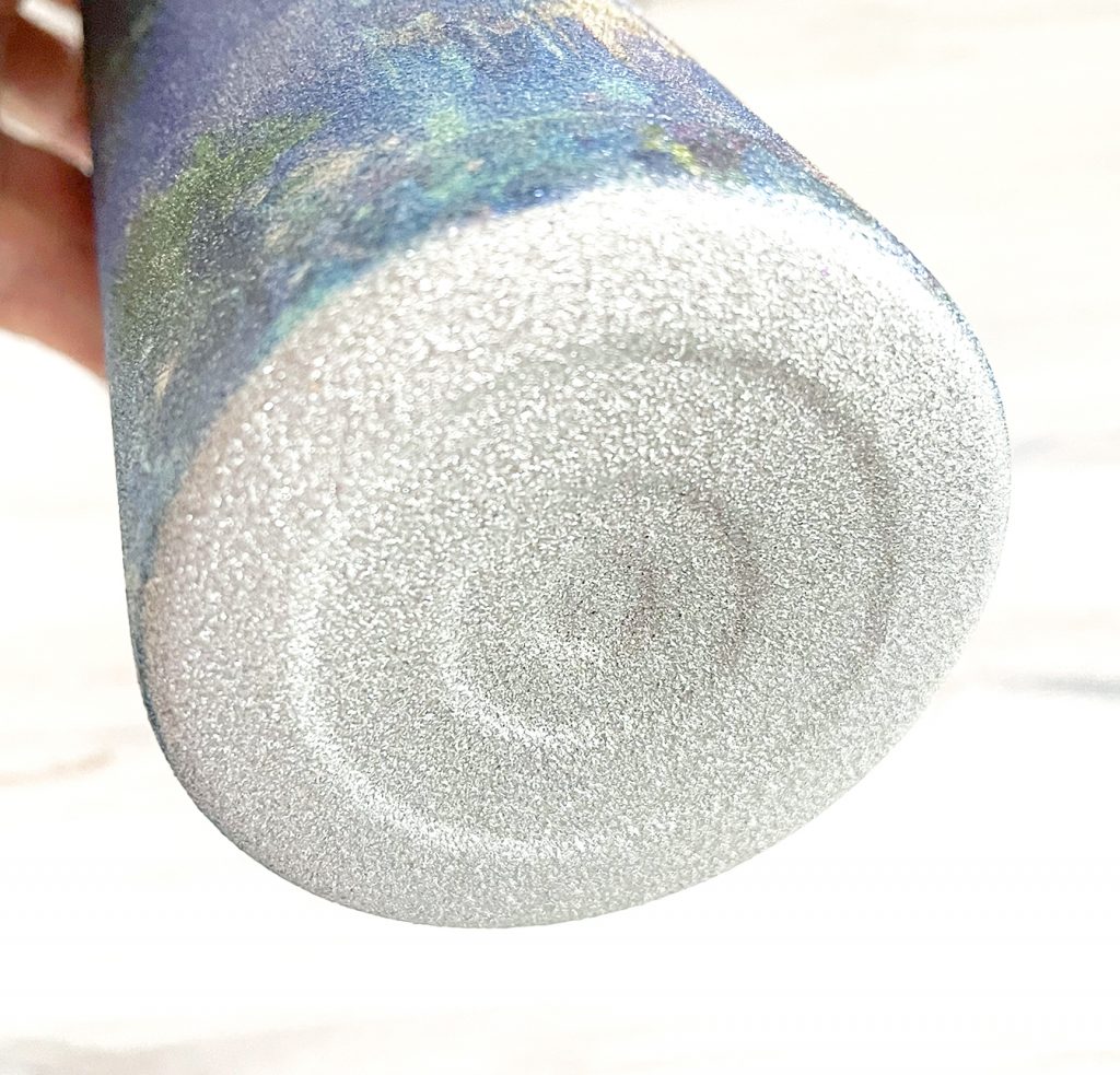 Bottom of Blank Glitter Sublimation Tumbler