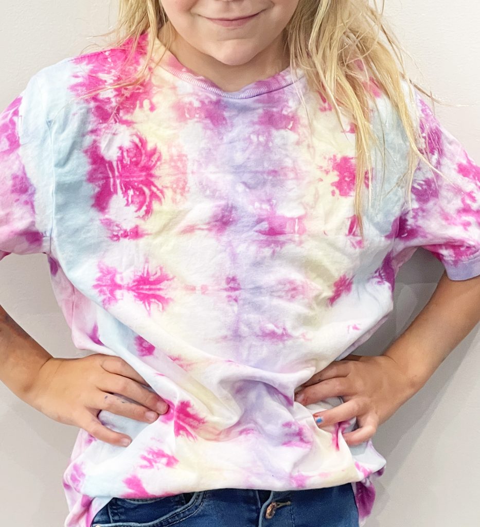 Pastel Rainbow Vertical Striped Tie Dye Shirt DIY