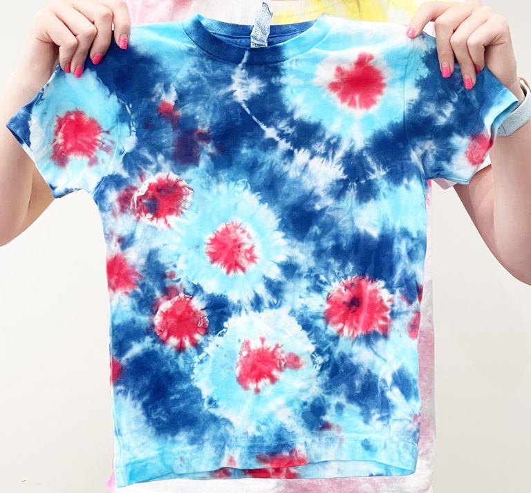 How to Make a Sunburst Tie Dye Shirt for the Fourth of July