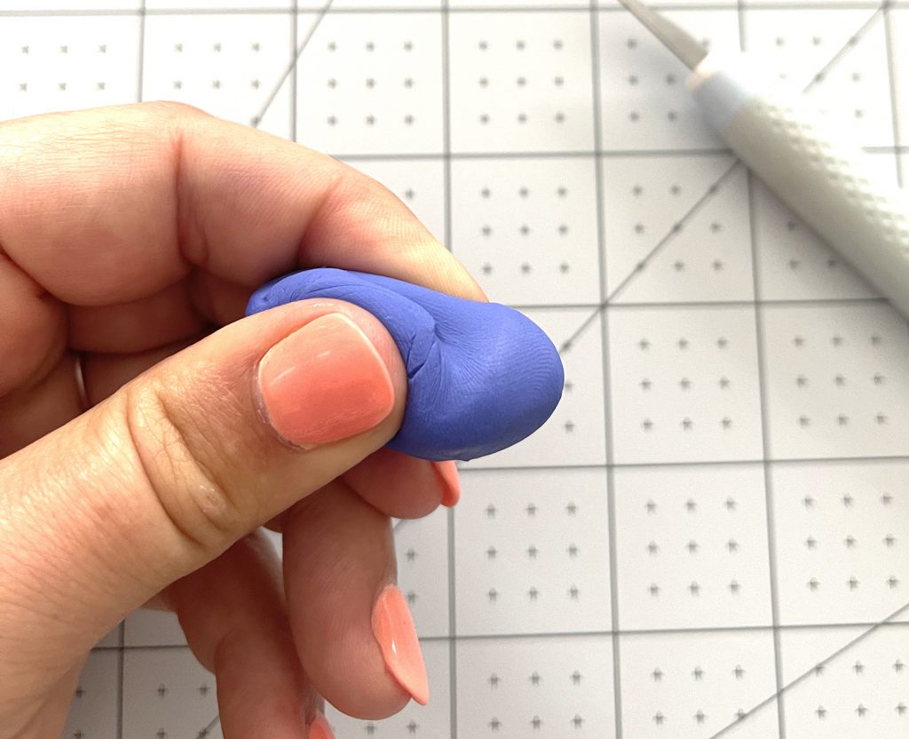 conditioning polymer clay with fingers