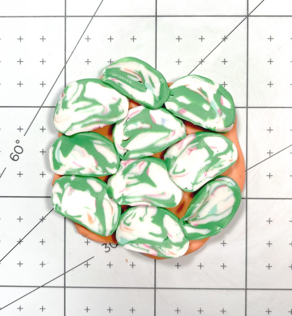 abstract marble polymer clay slab