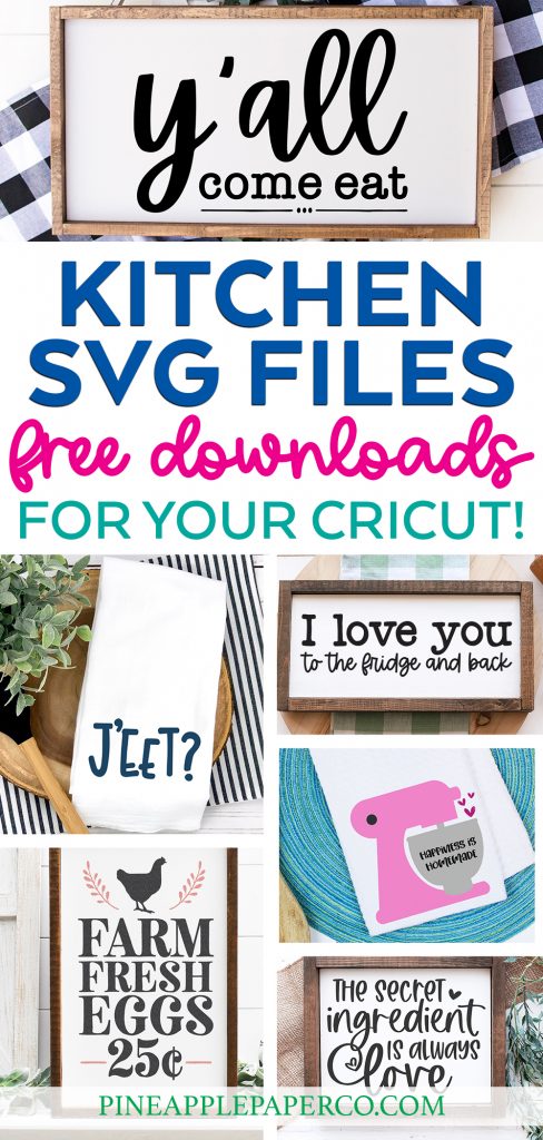 Free Kitchen SVG Files