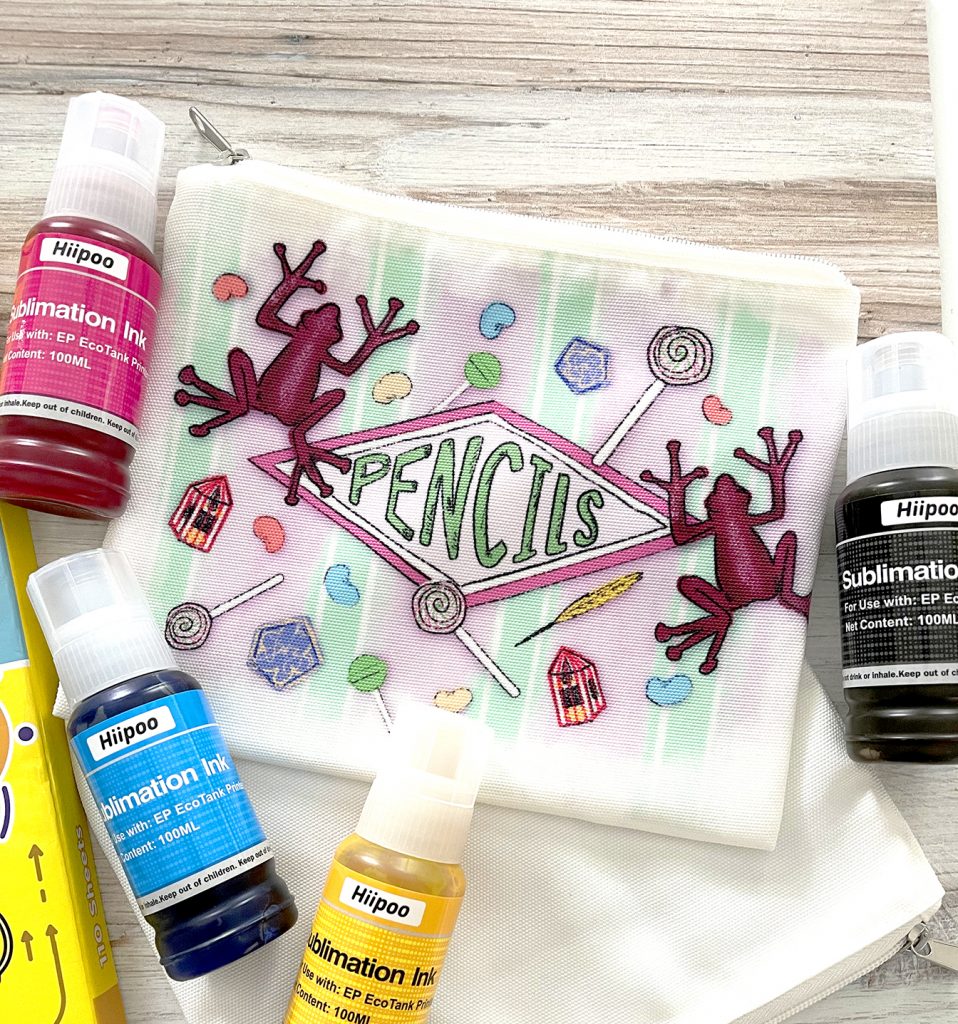 Sublimation Harry Potter Pencil Bg with Sublimation Ink Bottles