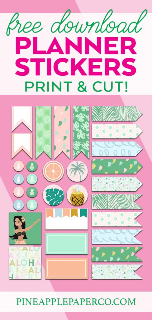 Free Summer Printable Planner Stickers