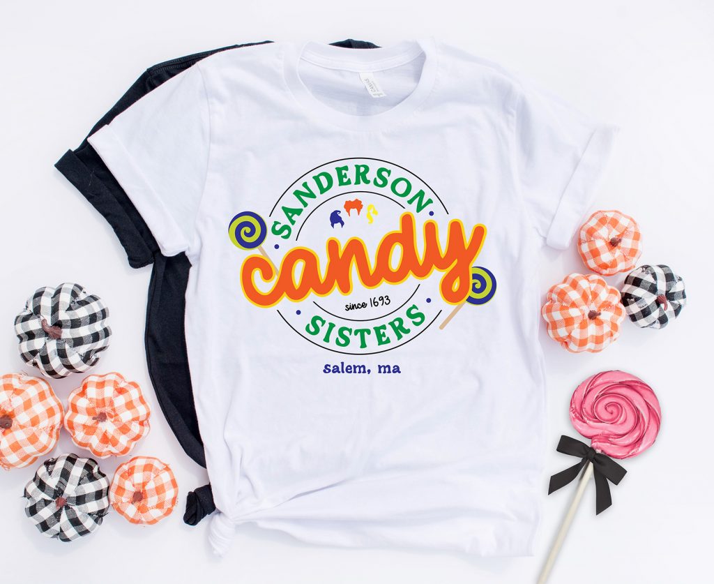 Free Sanderson Sisters SVG File on DIY Hocus Pocus Shirt
