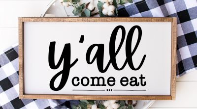 y'all come eat diy wooden farmhouse kitchen sign
