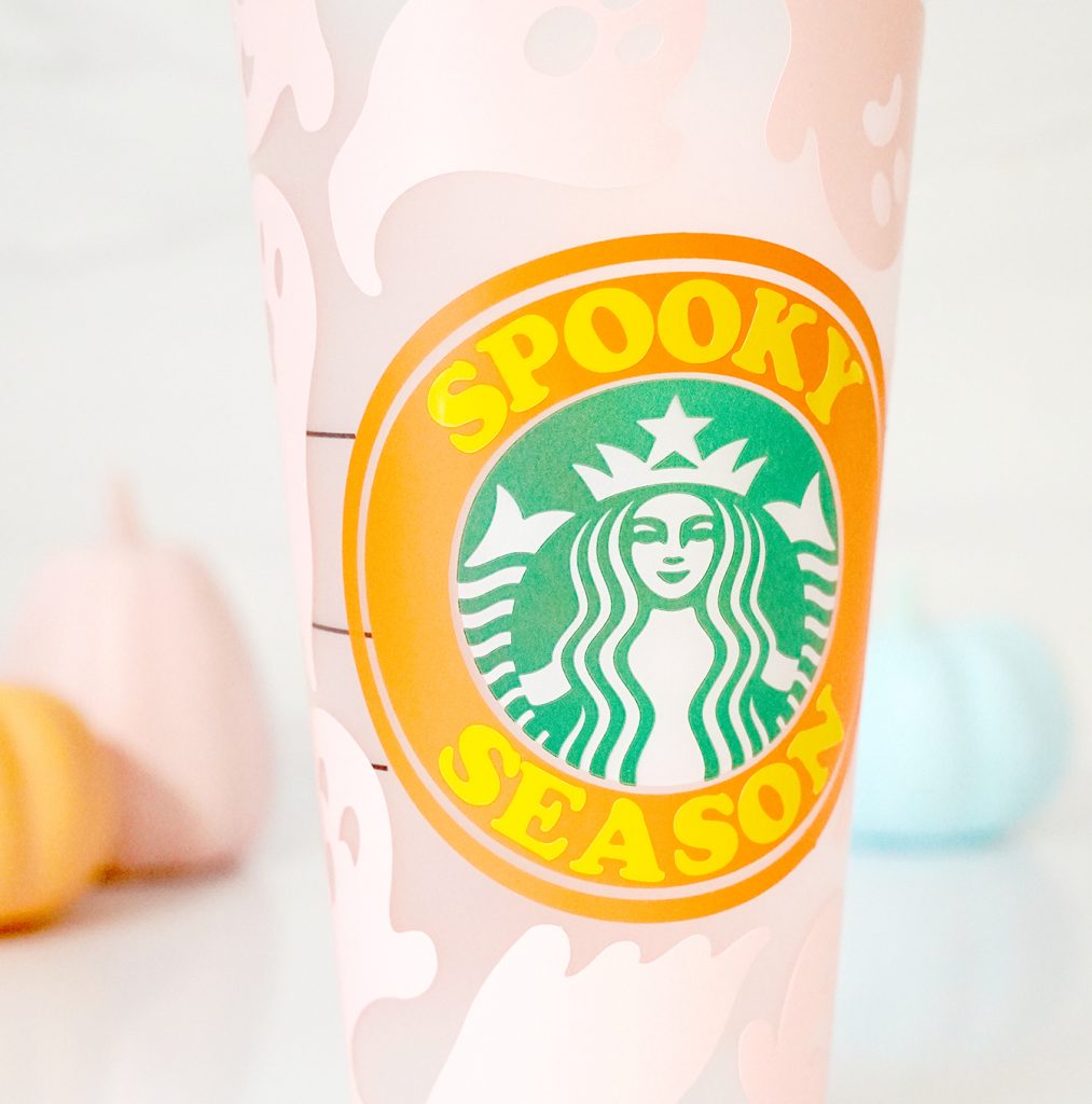 DIY Halloween Starbucks Cup with Free SVG and Cricut Vinyl