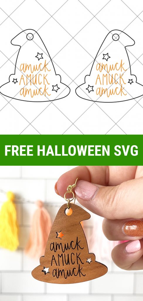 Free Halloween Earring SVG for Hocus Pocus Fans
