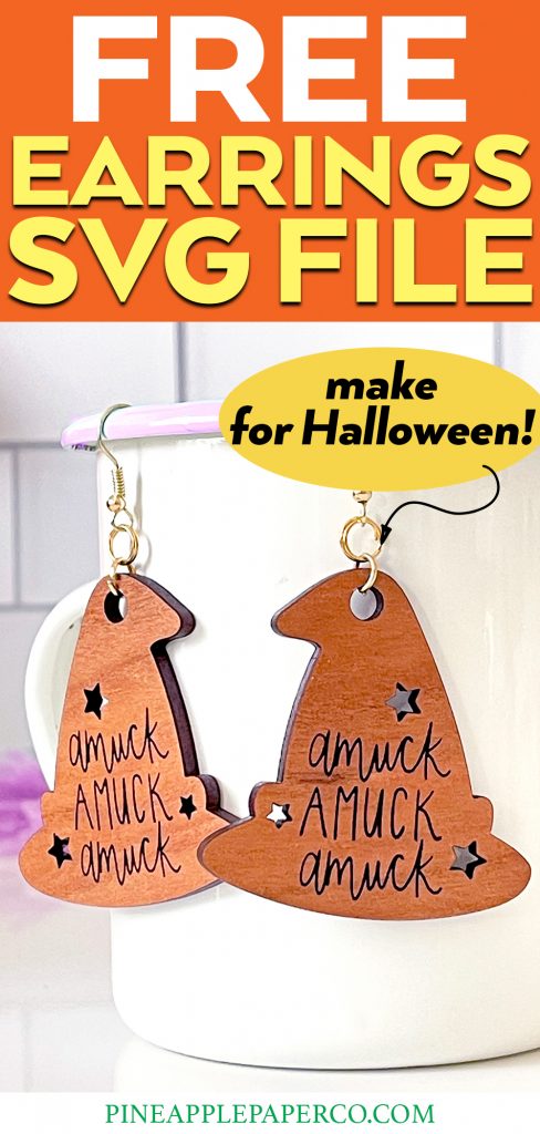 Free Laser Cut Earring SVG File for Glowforge