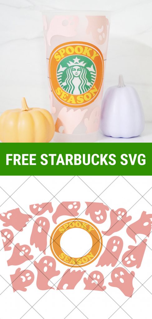 Free Halloween Starbucks SVG File with Finished Cup