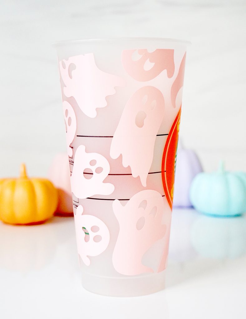 DIY Halloween Starbucks Cup with Free SVG and Cricut Vinyl