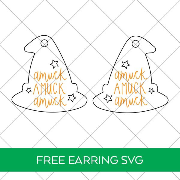 Free Laser Cut Earring SVG File for Glowforge